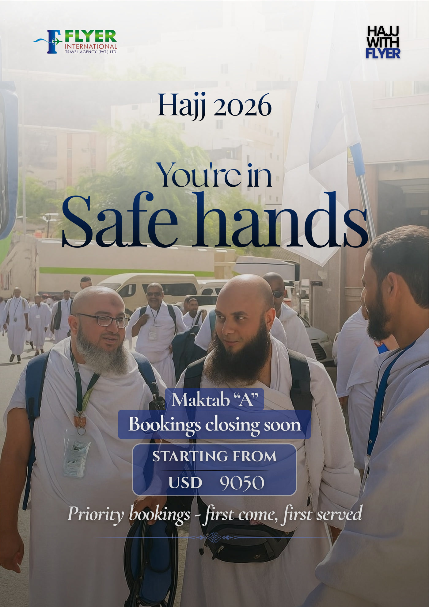 Hajj 2026 campaign creative built by Sunday